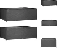 Pokrowce na meble ogrodowe - vidaXL Pokrowce na meble ogrodowe 2 szt. 12 oczek 240x180x80 cm Prostokątne - Pokrowce ochronne na meble ogrodowe - miniaturka - grafika 1