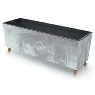 Donice - PROSPERPLAST Urbi Case Beton Effect N (77 x 23.5 x 30 cm) Szary - miniaturka - grafika 1