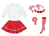 Dresy i komplety dla dziewczynek - ZESTAW NARODOWY BIAŁO-CZERWONY 98-110 5el - miniaturka - grafika 1