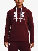Bluzy sportowe damskie - Bluza damska Under Armour  Rival Fleece Logo Hoodie-RED L - miniaturka - grafika 1