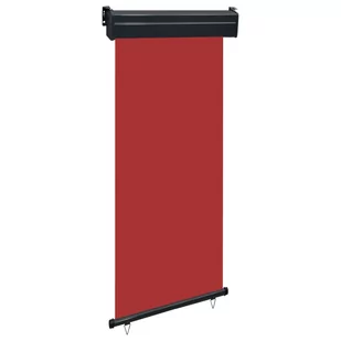 vidaXL Markiza boczna na balkon, 80 x 250 cm, czerwona vidaXL - Markizy - miniaturka - grafika 1