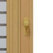 Drzwi wewnętrzne - Drzwi harmonijkowe 015B01 86 cm dąb jasny mat - miniaturka - grafika 1