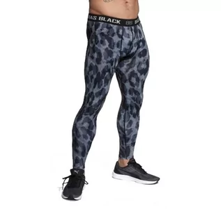 Legginsy - Męskie legginsy sportowe do ćwiczeń BAS BLEU Alien, Wielokolorowy, M - grafika 1