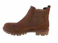 Botki damskie - Tamaris Damskie botki damskie 1-1-25401-41, bordowe, 36 EU, Kasztanowy, 3 UK - miniaturka - grafika 1