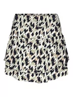 Spódnice - VERO MODA Damska spódnica mini Vmmenny WVN Ga, Navy Blazer/Aop: mette, L - miniaturka - grafika 1