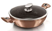 Garnki - Granitowy złoty garnek z pokrywą R2-A40 - miniaturka - grafika 1