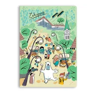 Zeszyty szkolne - Zeszyt A5 Gliniana Kura TATRY ZAKOPANE KRUPÓWKI WOZY 60 kartek, kratka - miniaturka - grafika 1