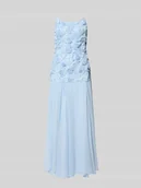 Sukienki - długa sukienka krój regular fit z kwiatowym obszyciem model 'Feodora' - miniaturka - grafika 1