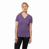 Koszulki i topy damskie - T-shirt damski Jack Wolfskin CROSSTRAIL T WOMEN ultraviolet - XXL - miniaturka - grafika 1