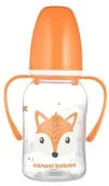 Butelki dla niemowląt - Canpol Butelka wąska z uchwytami 120ml 11/823ora - miniaturka - grafika 1