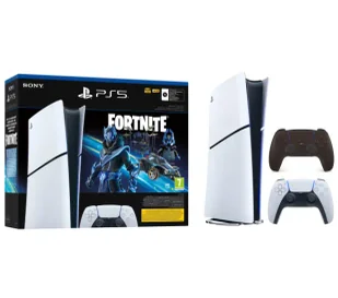 Sony PlayStation 5 Digital Slim D Chassis PS5 1TB Fortnite Cobalt + Dodatkowy Pad Czarny - Konsole Playstation - miniaturka - grafika 1