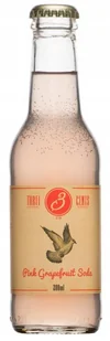 Napój gazowany bezalkoholowy różowy grejfrut Pink Soda Three Cents - Napoje gazowane - miniaturka - grafika 1