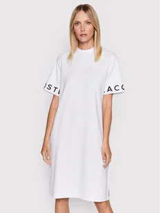 Lacoste Sukienka codzienna EF0107 Biały Relaxed Fit - Sukienki - miniaturka - grafika 1
