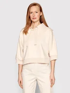 Bluzy damskie - Sisley Bluza 3IPRL5003 Beżowy Regular Fit - miniaturka - grafika 1