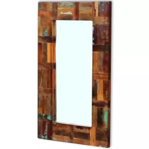 vidaXL Lustro z drewna odzyskanego 80x50 cm - Lustra - miniaturka - grafika 1