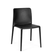 Krzesła - Zestaw 6 krzeseł do jadalni ze stali czarnej i polipropylenu - miniaturka - grafika 1