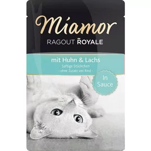 Miamor Ragout Royale z kurczakiem i łososiem w sosie Saszetka 100g 11611 - Mokra karma dla kotów - miniaturka - grafika 1