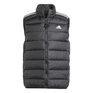 Bezrękawnik męski adidas ESSENTIALS 3-STRIPES LIGHT DOWN czarny HZ5728 - Kamizelki męskie - miniaturka - grafika 1