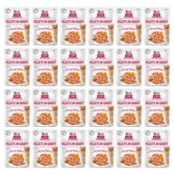 Mokra karma dla kotów - Brit Care Cat Pouches Fillets in Gravy with Savory Salmon 24 x 85 g - miniaturka - grafika 1