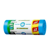 Worki na śmieci - Worki do segregacji Niebieski 60 l 16 sztuk Jan Niezbędny - miniaturka - grafika 1