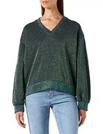 Bluzy damskie - Replay Bluza damska, 280 Green Lurex, M - miniaturka - grafika 1
