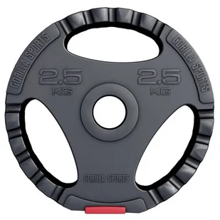 Gorilla Sports 2,5 kg Obciążenie Grip Winylowe (100548-00007-0007) - Obciążenia - miniaturka - grafika 1