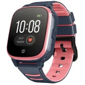 Smartwatch - Forever Look Me  KW-500 4G LTE Czarno-różowy - miniaturka - grafika 1