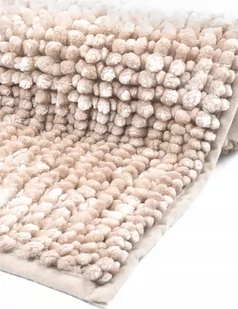 Dywanik Łazienkowy Chenille Miękki Do Prania 60X90 Antypoślizgowy Z Połyskiem Beżowy - Dywaniki łazienkowe Dywanik Łazienkowy Chenille Miękki Do Prania 60X90 Antypoślizgowy Z Połyskiem Beżowy - Dywaniki łazienkowe - miniaturka - grafika 1