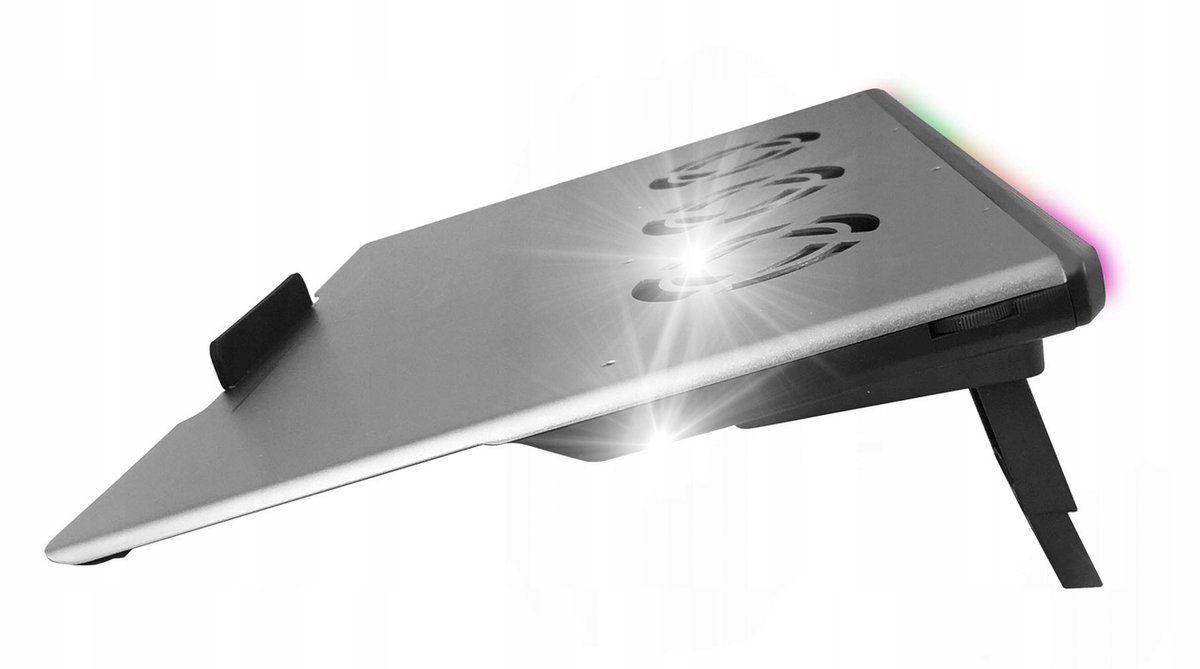PODSTAWKA PODKŁADKA CHŁODZĄCA POD LAPTOPA LED RGB