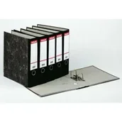 Segregatory - Esselte Segregator Biurowy segregator A4 70mm czarny marmur cena za 1 szt 5szt - miniaturka - grafika 1