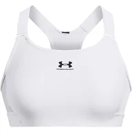 Biustonosze - Under Armour Damski biustonosz sportowy Ua Hg High, Biały/Jet Gray, XL - miniaturka - grafika 1