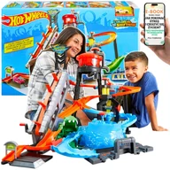 Zabawki konstrukcyjne - DUŻY ZESTAW HOT WHEELS Myjnia Samochodowa z Krokodylem AUTKO TOR WYŚCIGOWY DLA DZIECKA SYNA NA ŚWIĘTA + EBOOK-1 - miniaturka - grafika 1