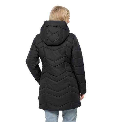 Jack Wolfskin Damski płaszcz Kioto, czarny, XS