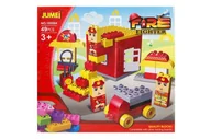 Klocki - Klocki Jumei 3+ STRAŻ POŻARNA 49 elementów, 28x26cm - miniaturka - grafika 1