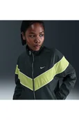 Kurtki damskie - Damska luźna kurtka z tkaniny z zamkiem na całej długości i ochroną przed promieniowaniem UV Nike Windrunner - Zieleń - miniaturka - grafika 1