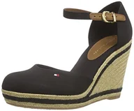 Espadryle damskie - Tommy Hilfiger E1285 mma 7D Espadryle damskie, czarny - czarny (Black 990) - 41 EU - miniaturka - grafika 1