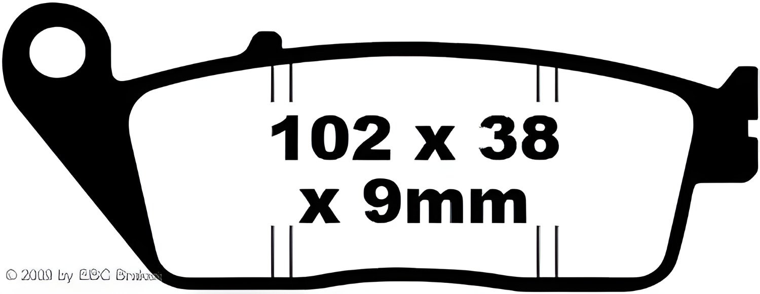 Klocki hamulcowe EBC FA226 Blackstuff Aramidowe klocki hamulcowe z ABE do Honda CBF F FA A CB Hornet N S ABS CBR 50 - 1000 ccm