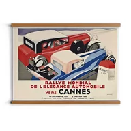 Plakaty - poster z ramką A2 Samochody Cannes dębowe drewno, ArtprintCave - miniaturka - grafika 1