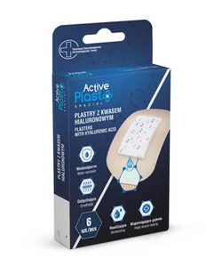 NTRADE ACTIVE PLAST Plastry z kwasem hialuronowym, 6szt. - Apteczki i materiały opatrunkowe - miniaturka - grafika 1