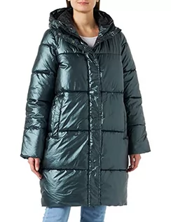 Płaszcze damskie - 4F Damski płaszcz H4Z22-kudp011, ciemnozielony, L, ciemnozielony - grafika 1