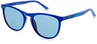 Okulary przeciwsłoneczne - PUMA Damskie okulary przeciwsłoneczne Pu0345s-002, niebiesko-zielone, 48 - miniaturka - grafika 1