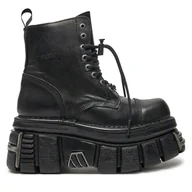 Glany damskie - Glany NEW ROCK M-NEWMILI083-S37 Czarny - miniaturka - grafika 1