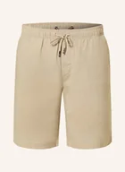 Spodenki damskie - Tommy Hilfiger Szorty Z Lnu Harlem Relaxed Tapered Fit beige - miniaturka - grafika 1