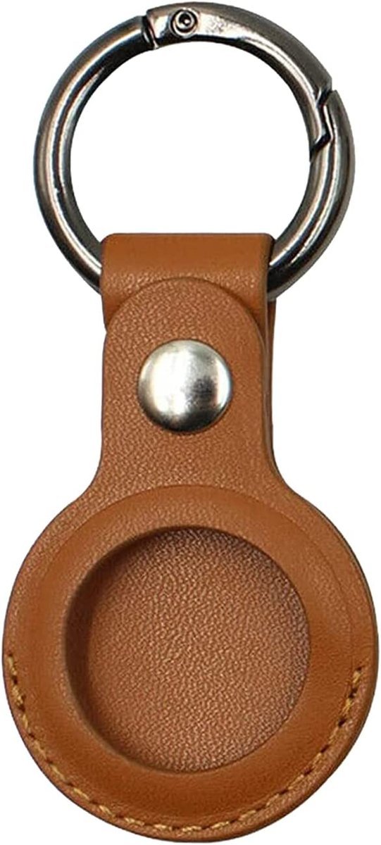 Skórzane Etui Brelok Kluczy Do Apple Airtag Brąz 7