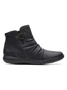 Clarks Skórzane botki "Un Loop Top" w kolorze czarnym - Botki damskie - miniaturka - grafika 1