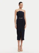 Sukienki - Fracomina Sukienka jeansowa FR25SD4010D46093 Granatowy Slim Fit - miniaturka - grafika 1