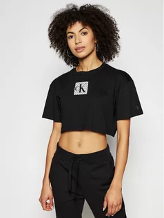 Koszulki i topy damskie - Calvin Klein Jeans T-Shirt J20J215612 Czarny Regular Fit - grafika 1