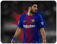 Podkładki pod mysz - PODKŁADKA POD MYSZKĘ LUIS SUAREZ Z IMIENIEM 23x19CM DO LAPTOPA - miniaturka - grafika 1