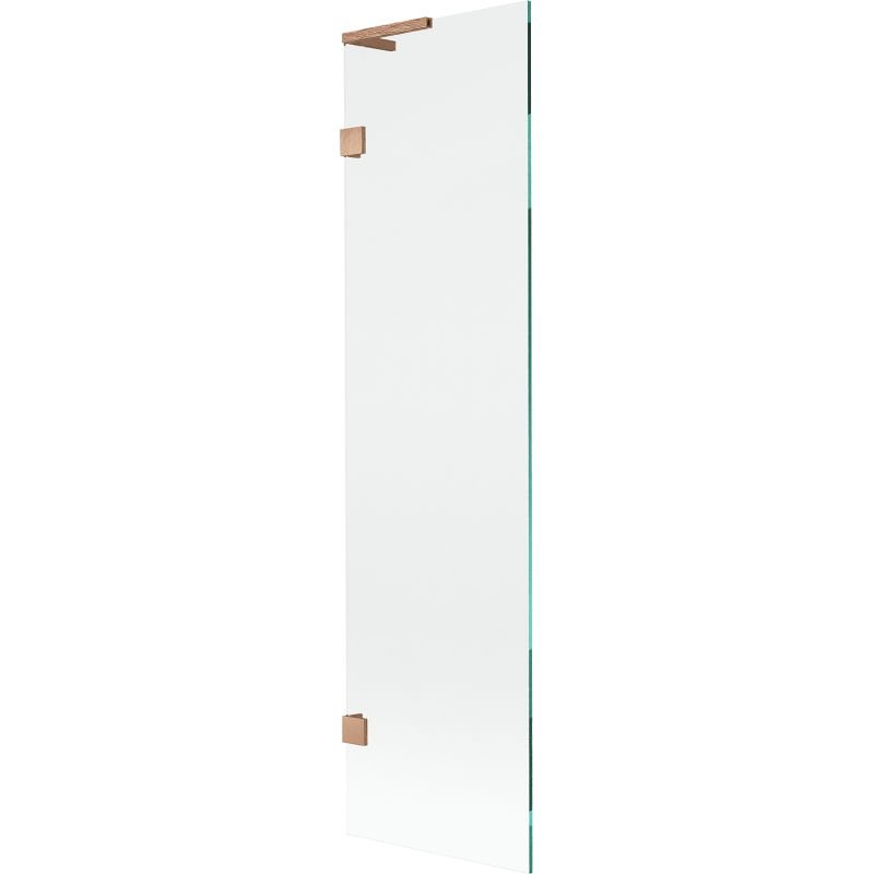 Mexen Lunar L parawan nawannowy 1-skrzydłowy 50 x 150 cm, transparent, miedź szczotkowana - 897L-050-000-65-00