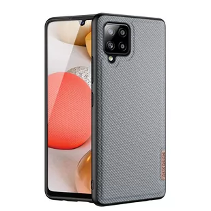 Dux Ducis Fino etui pokrowiec pokryty nylonowym materiałem Samsung Galaxy A42 5G szary - Etui i futerały do telefonów - miniaturka - grafika 1